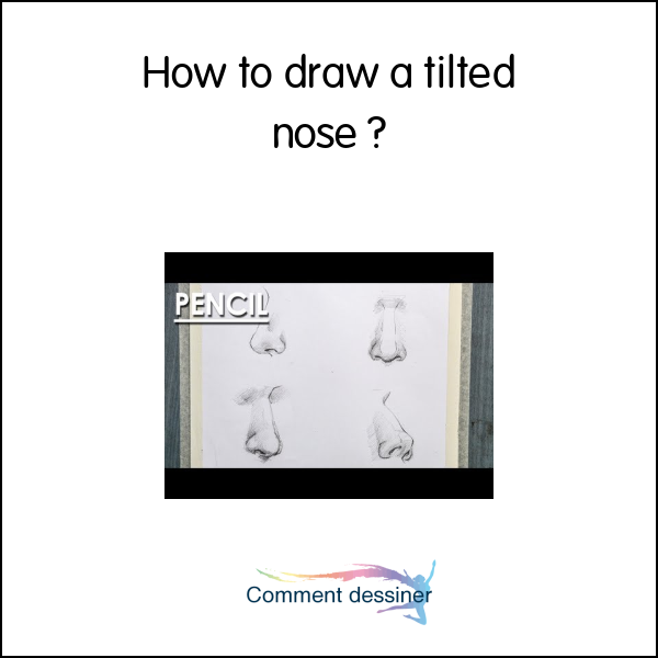 How to draw a tilted nose